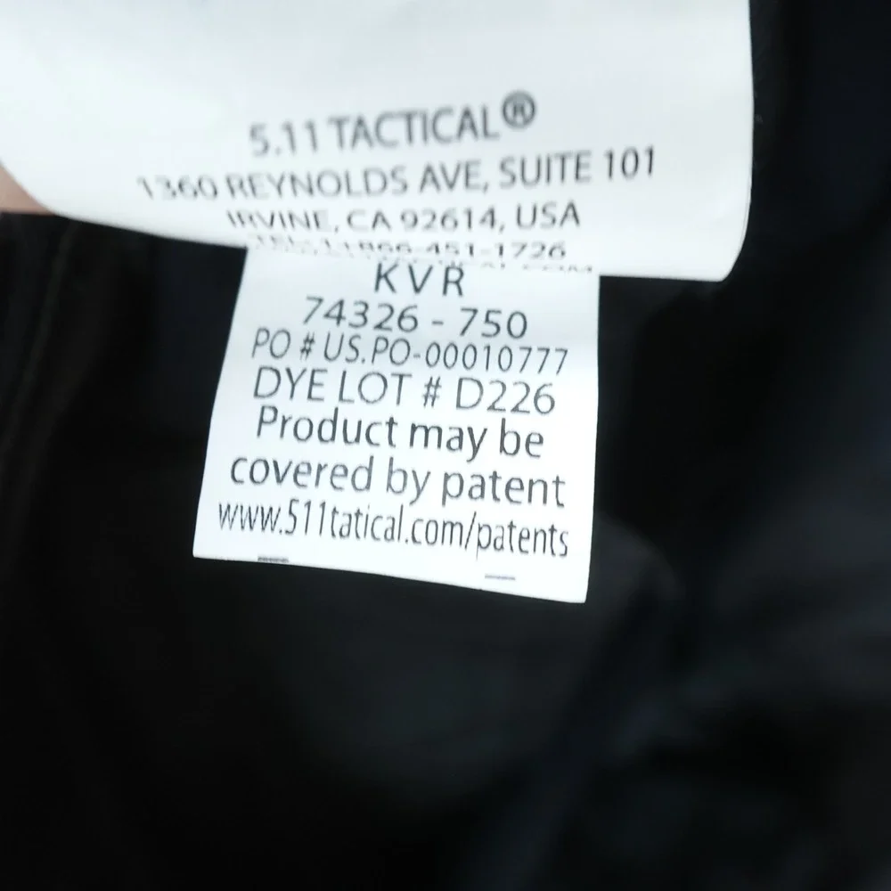 5.11 Tactical or provided soon